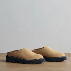 Jenni Kayne Tan Mules with Black Soles